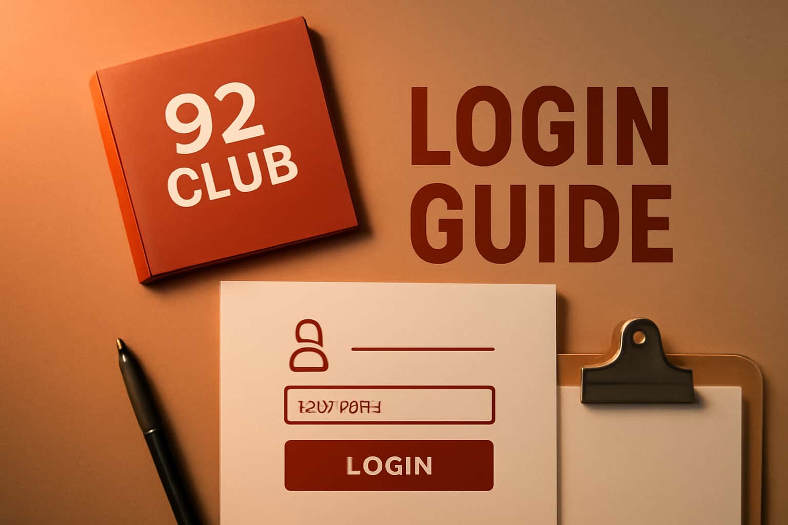 A visual representation of the 92 Club Login Guide, focusing on key information.