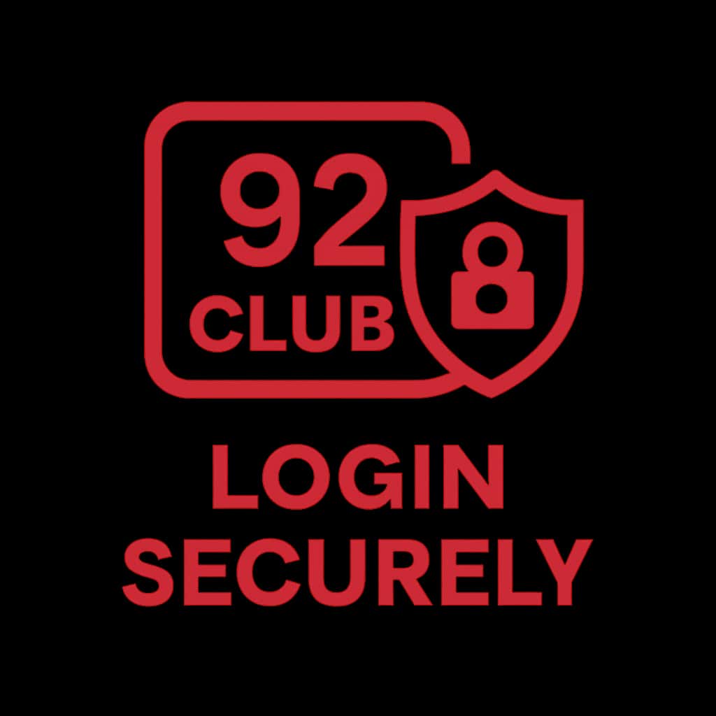 Icon representing secure login for 92 Club.