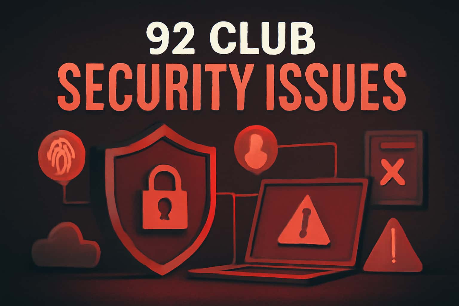 An informative scene depicting security concepts related to 92 Club.
