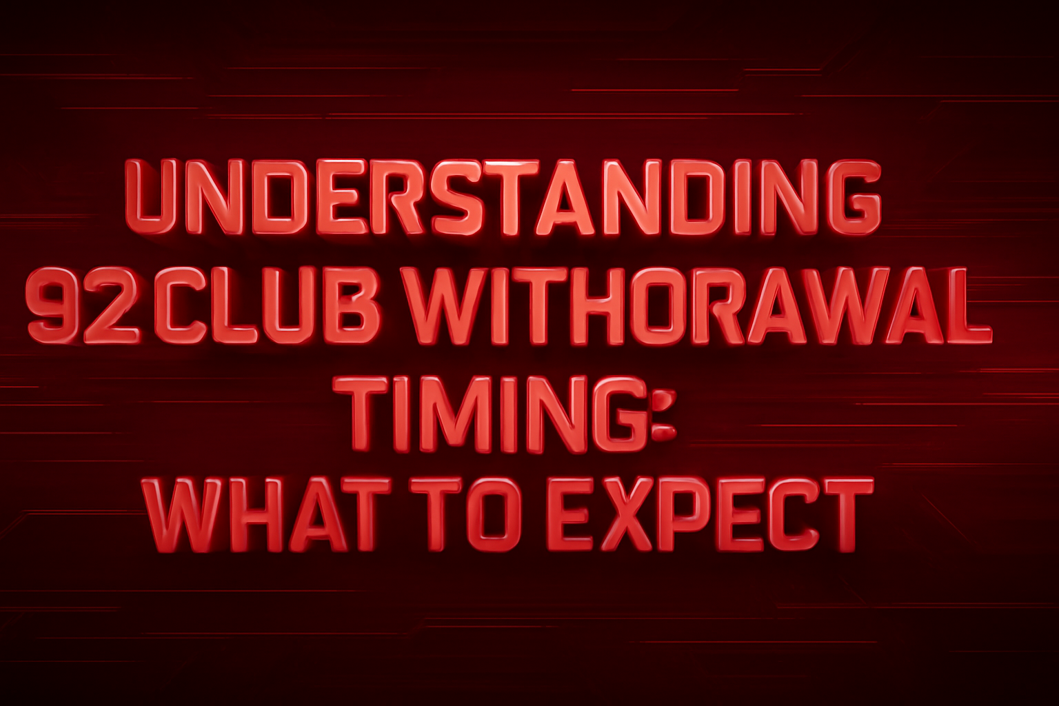 Informational scene on recovering a 92 Club account with a focus on technology.
