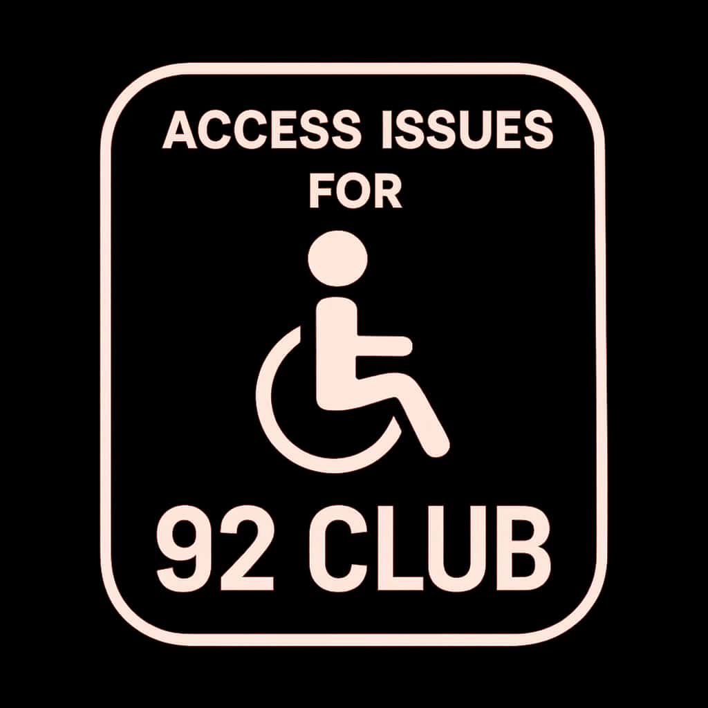 An icon representing access issues for the 92 Club.