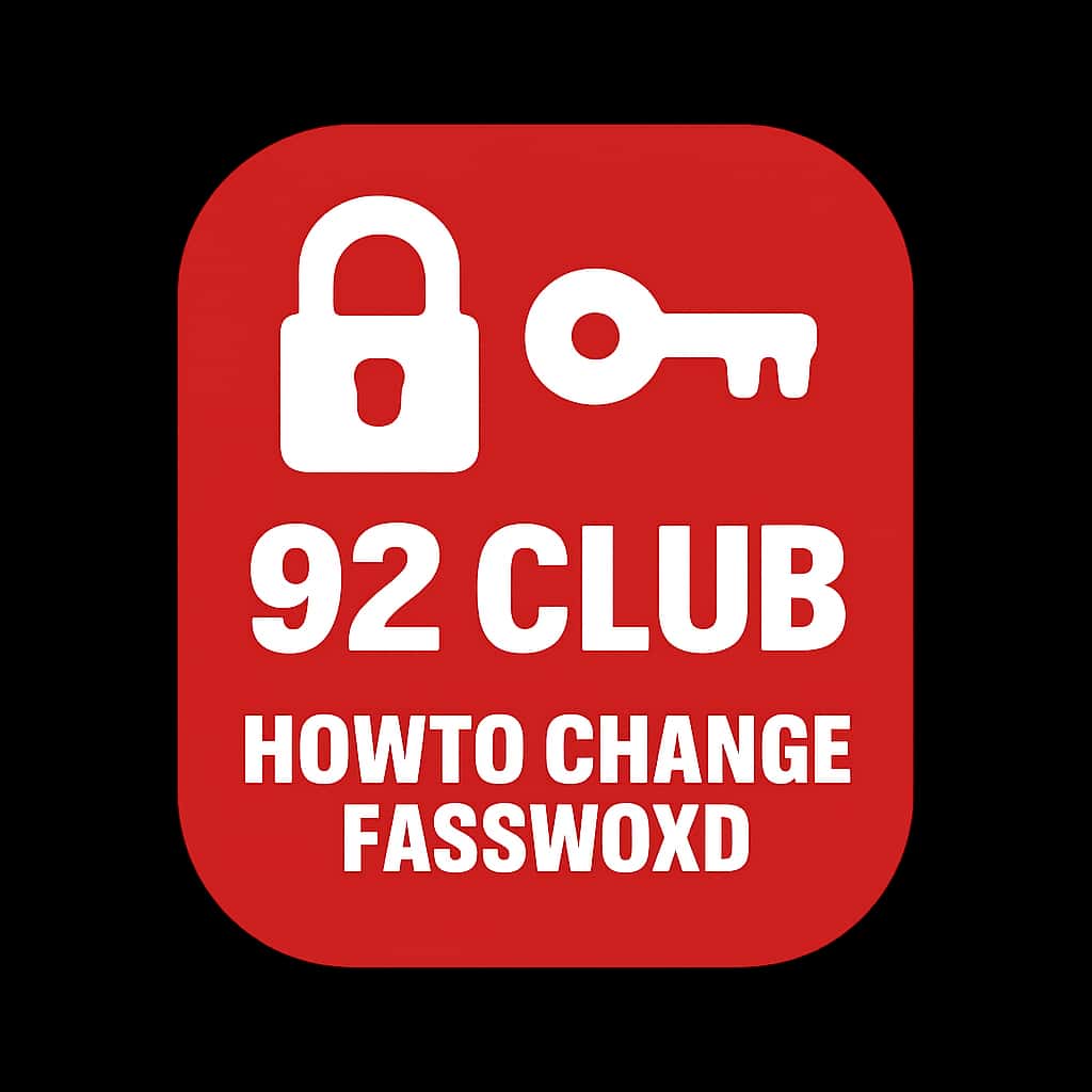 Icon representing the process of changing passwords for 92 Club.