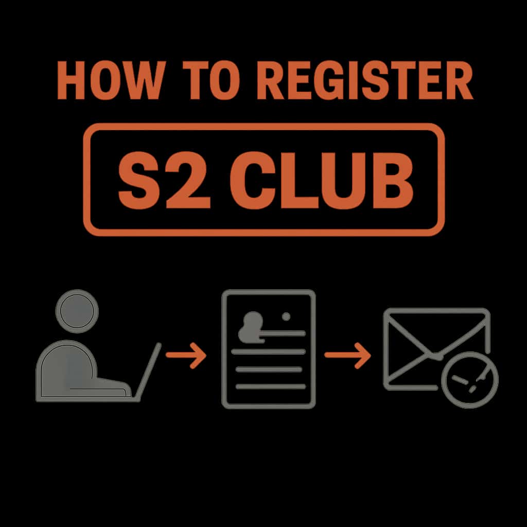 Diagram showing step-by-step registration process for 92 Club.