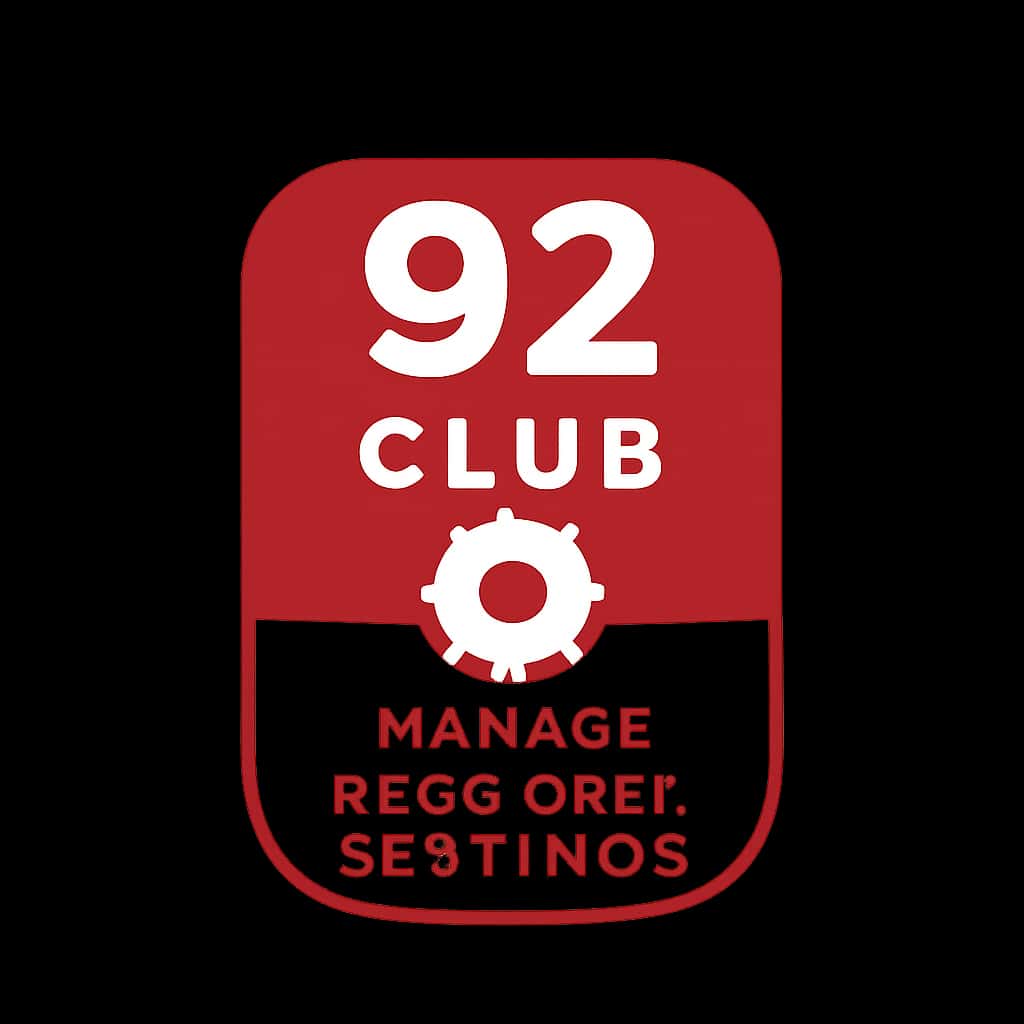 A simple icon representing account management for 92 Club.