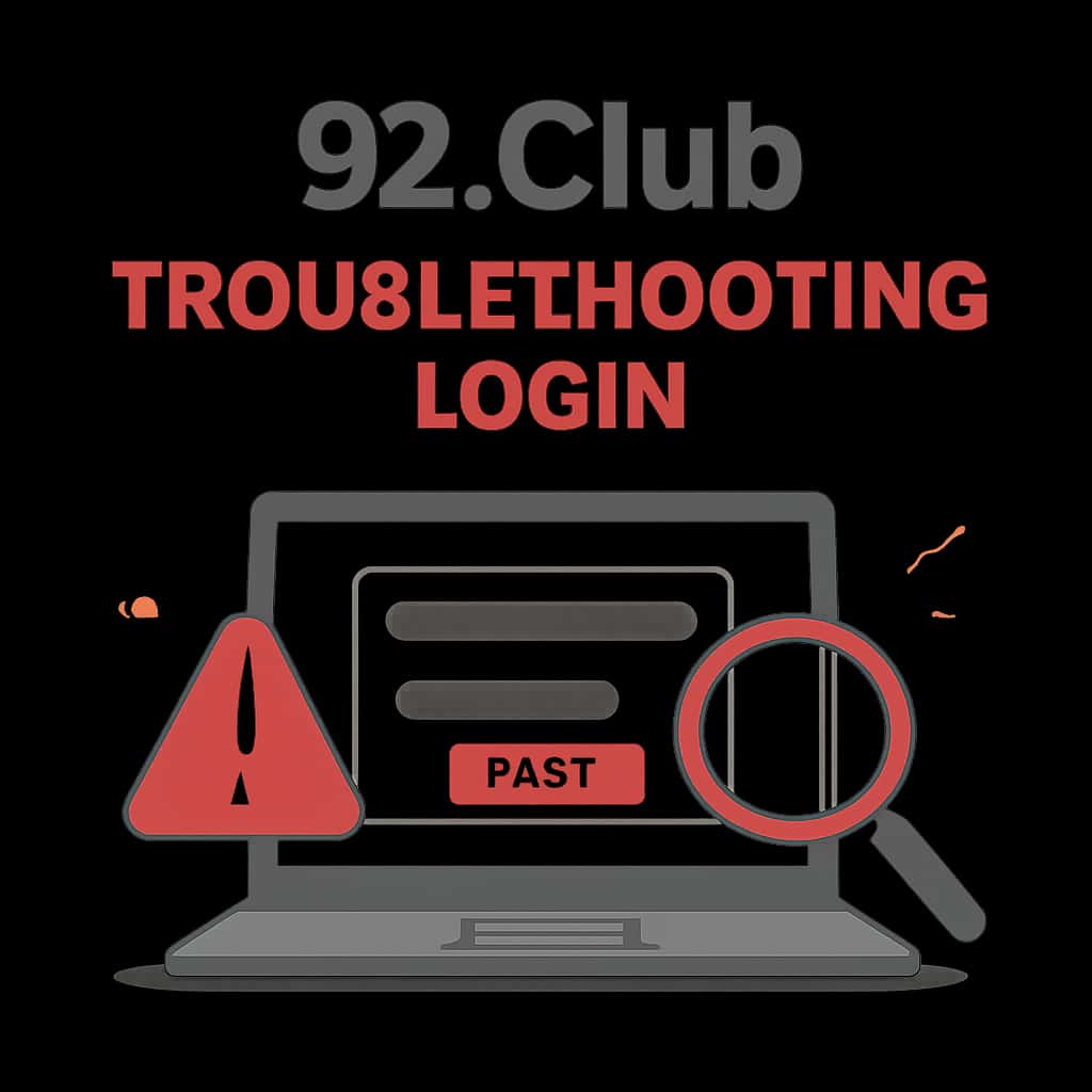 An educational illustration related to 92 Club login troubleshooting.